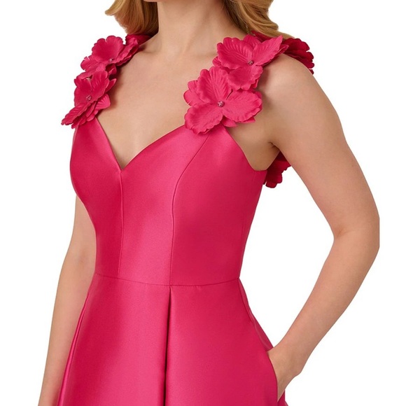 Adrianna Papell Fuchsia Midi Dress - Picture 3 of 5